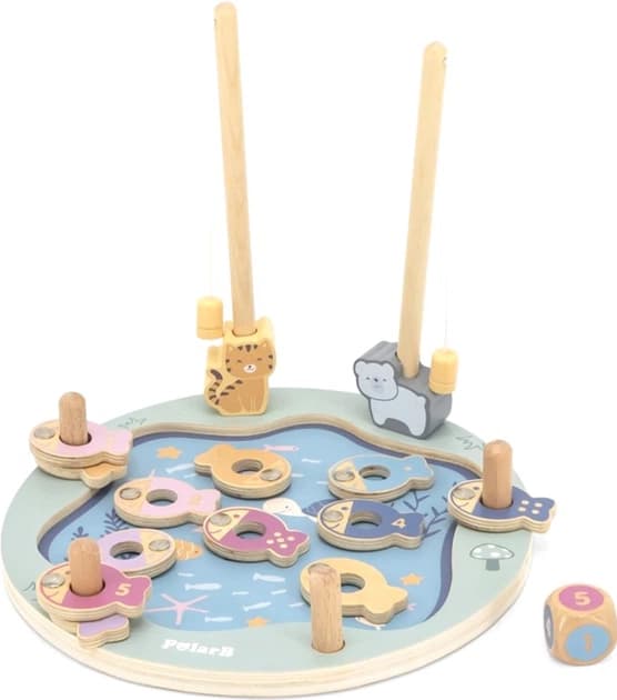 Drewniana gra łowienie rybek Viga PolarB