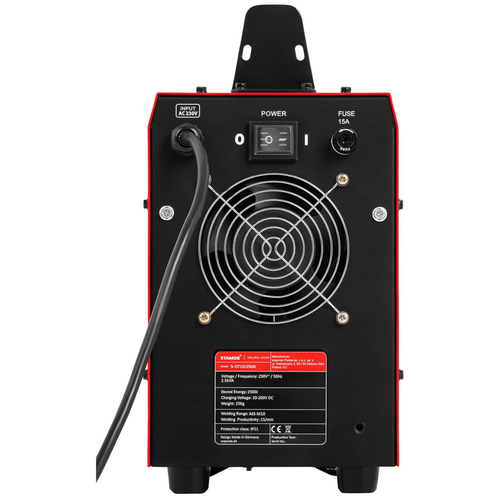 Zgrzewarka przypawarka kondensatorowa do śrub gwoździ kołków STUD2500