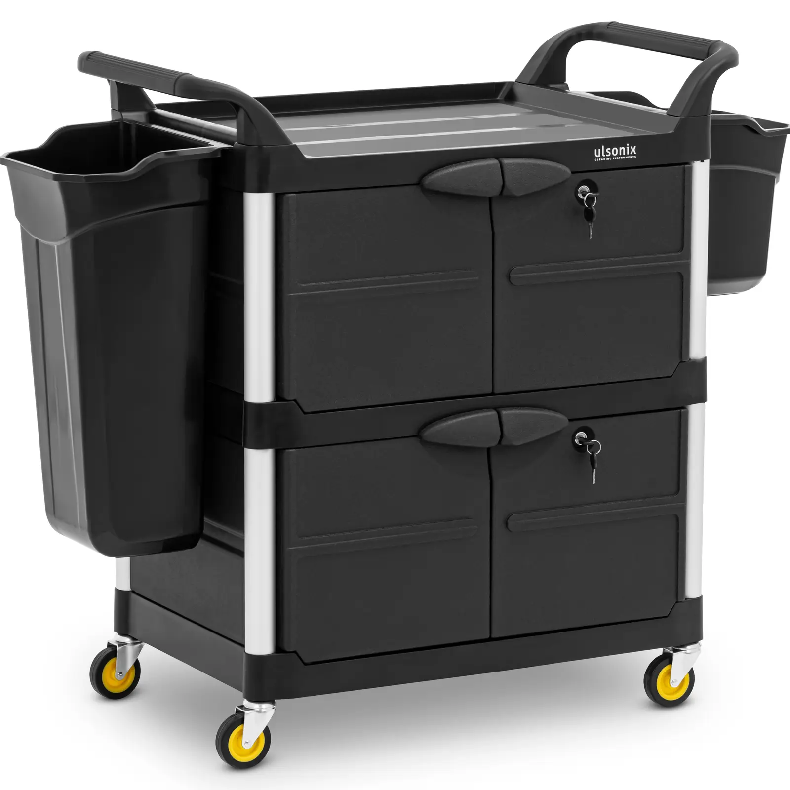 Wózek hotelowy serwisowy do sprzątania zamykany na klucz 85x47 x 102cm