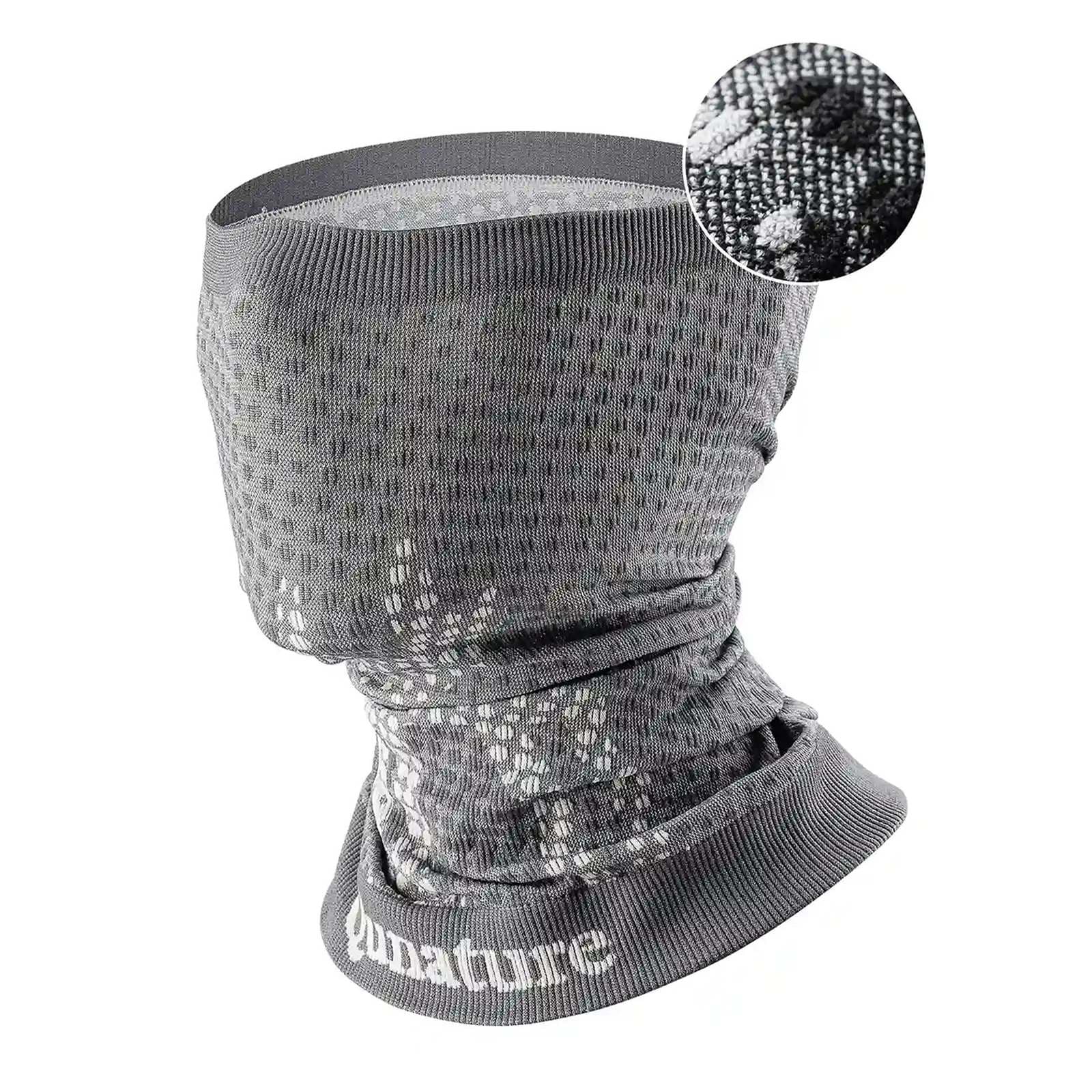 Komin narciarski bandana sportowa wielofunkcyjna rozmiar uniwersalny - szary