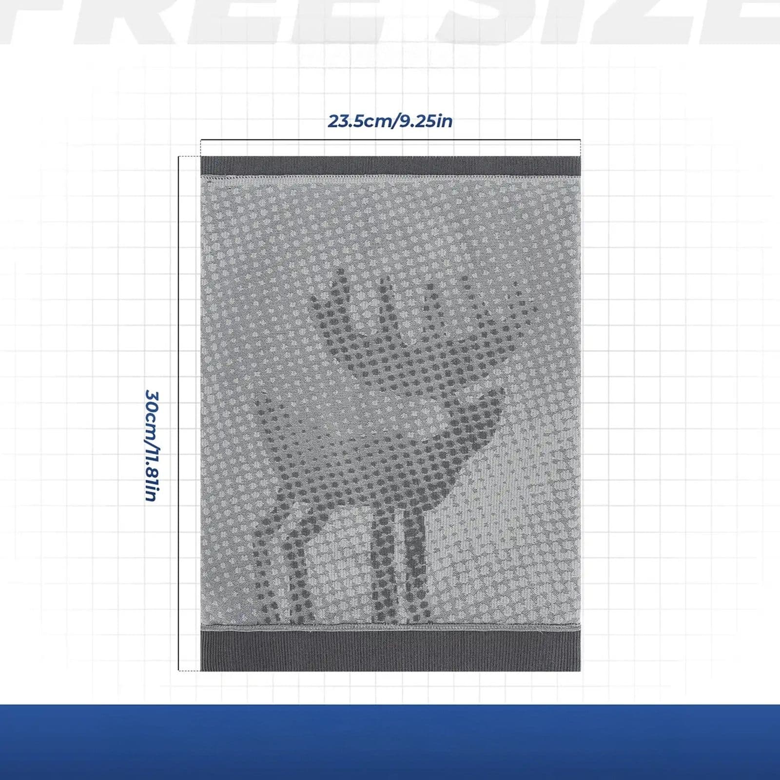 Komin narciarski bandana sportowa wielofunkcyjna rozmiar uniwersalny - szary