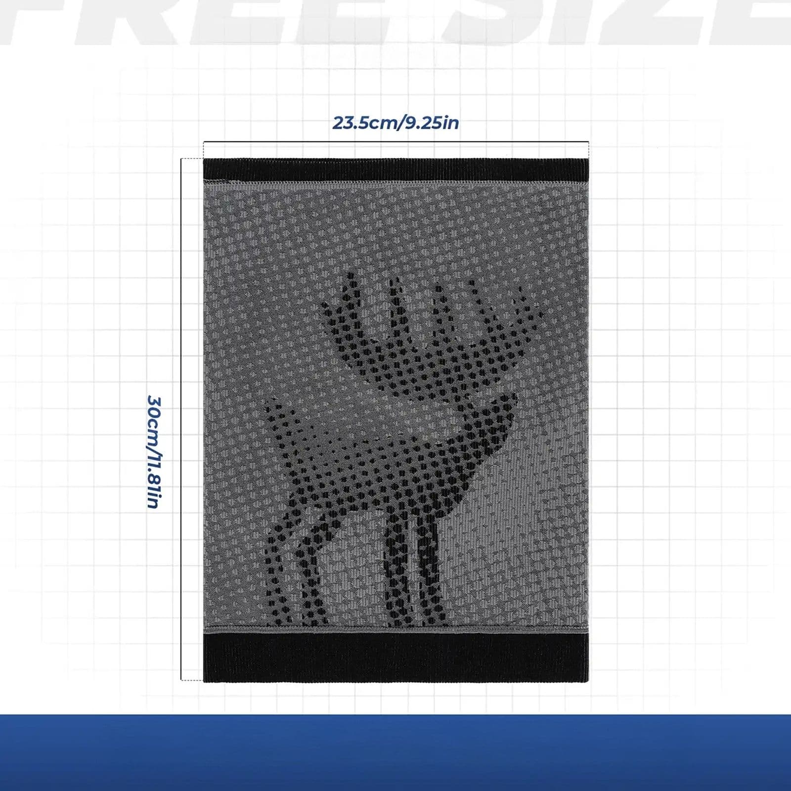 Komin narciarski bandana sportowa wielofunkcyjna rozmiar uniwersalny - czarny