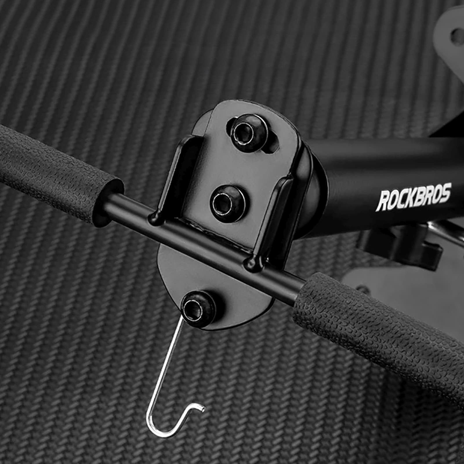 Wieszak uchwyt rowerowy do montażu na ścianie - czarny