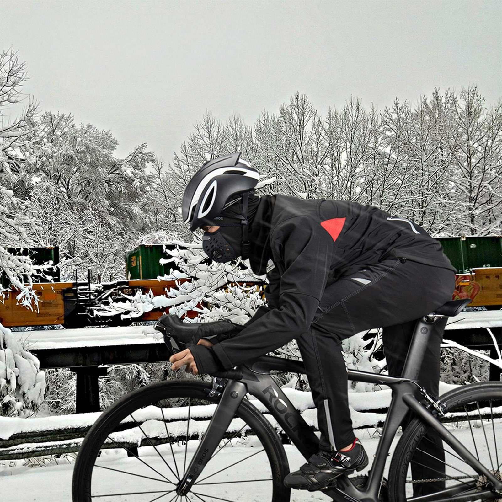 Kurtka sportowa wiatroszczelna kolarska rozmiar XL - czarna