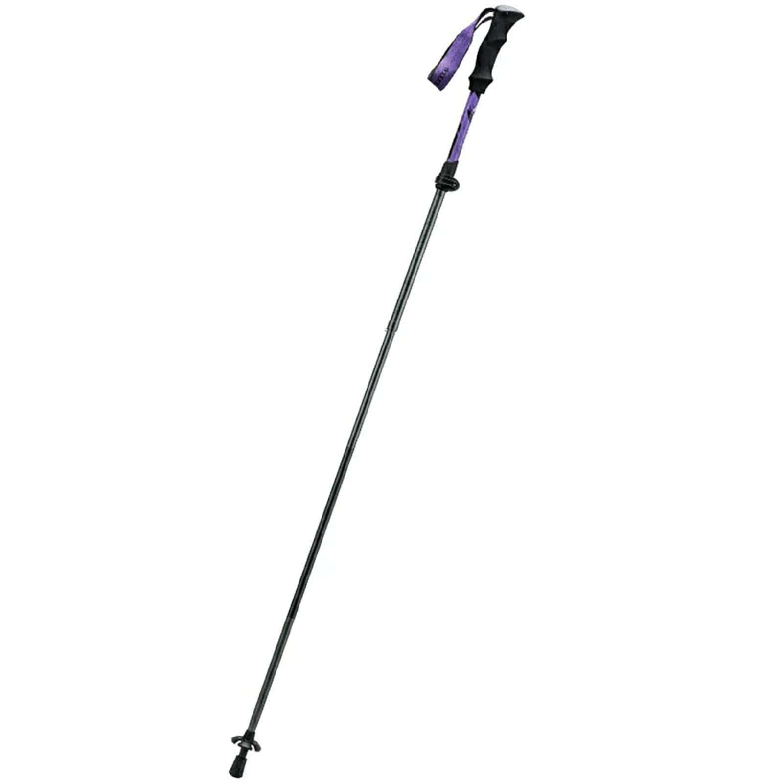 Kij kijek trekkingowy nordic walking aluminiowy 110 - 130 cm fioletowy - 1 szt.