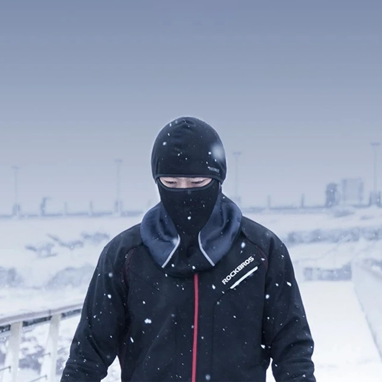 Kominiarka rowerowa kolarska rozmiar uniwersalny - czarna