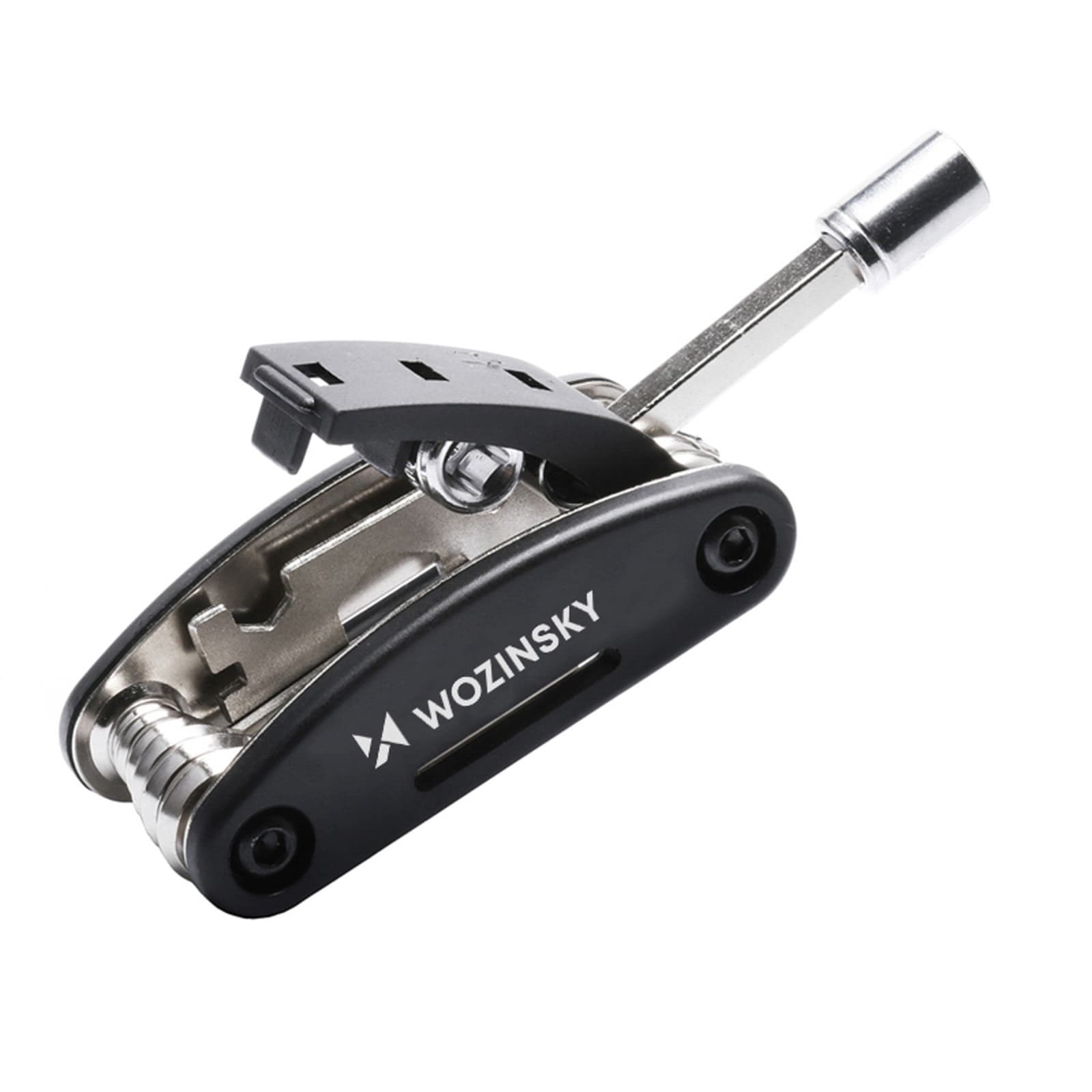 Zestaw narzędzi wielofunkcyjny 16w1 do naprawy serwisu roweru - czarny