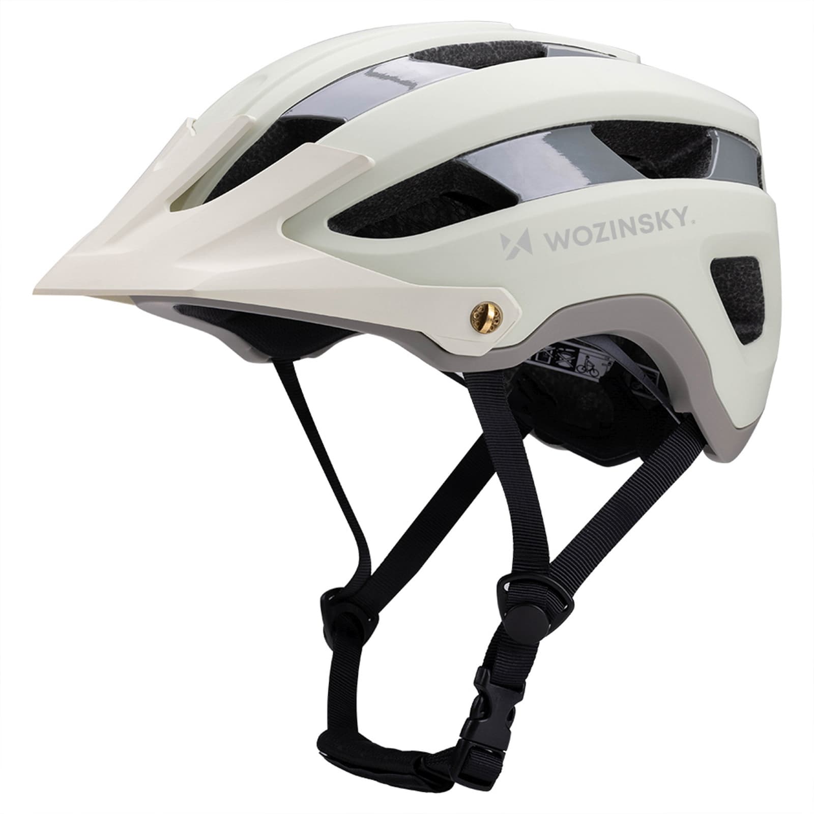 Kask rowerowy MTB z odpinanym daszkiem lekki 57-62 cm - pastelowa zieleń