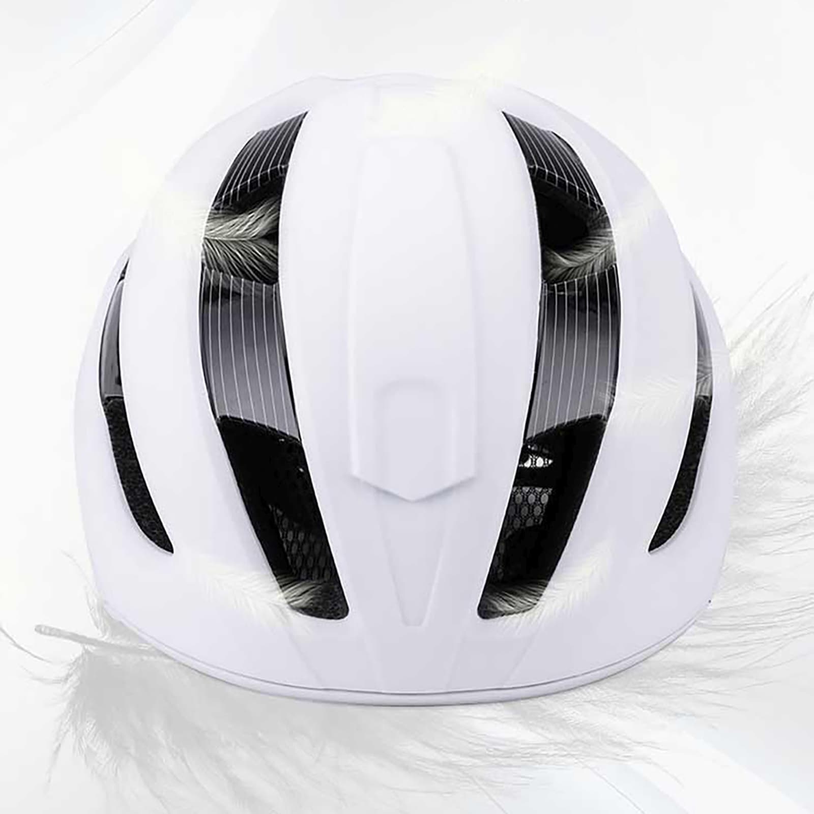 Kask rowerowy MTB z odpinanym daszkiem lekki 57-62 cm - czarno-biały