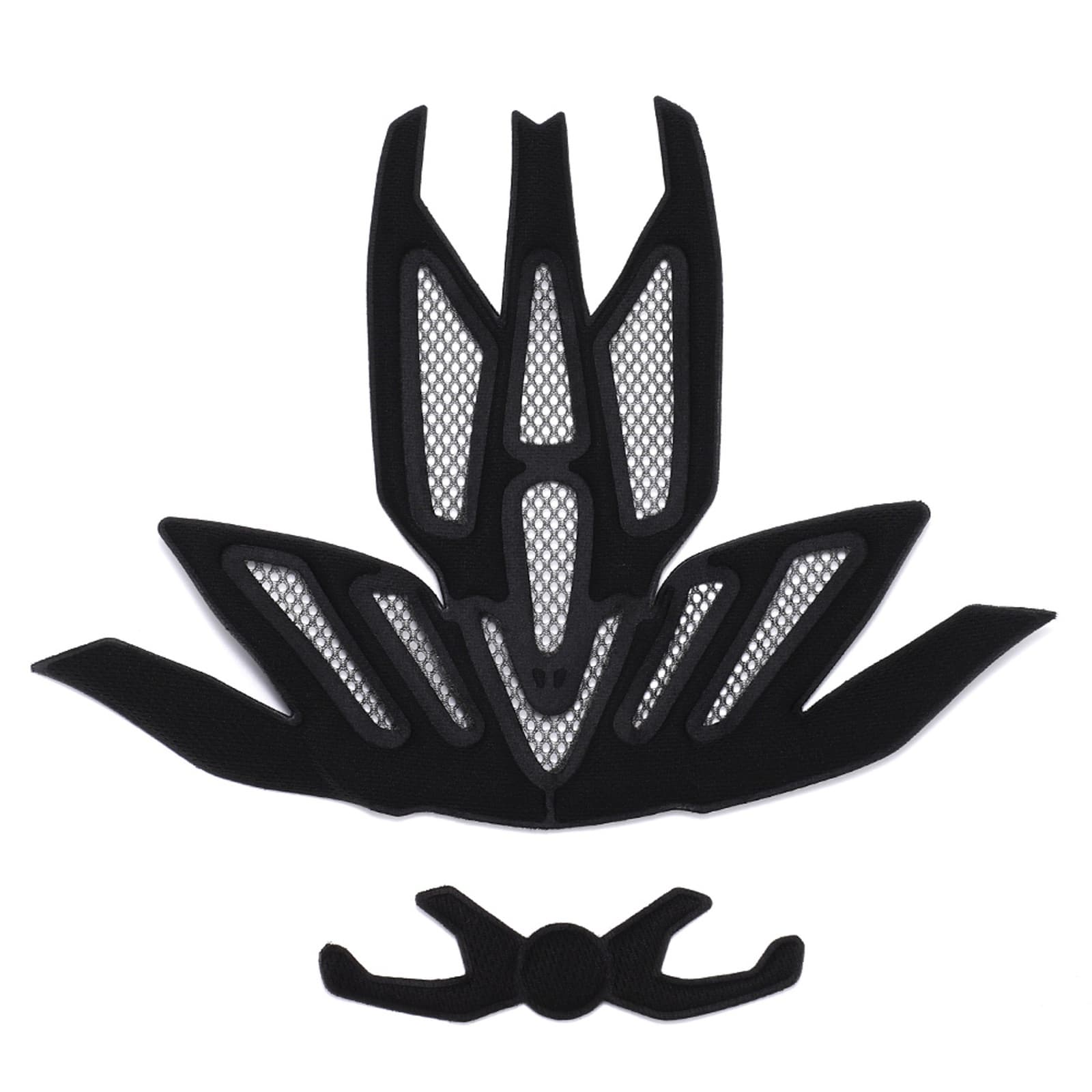 Kask rowerowy MTB z odpinanym daszkiem i tylną lampką USB 54-57 cm - czarny