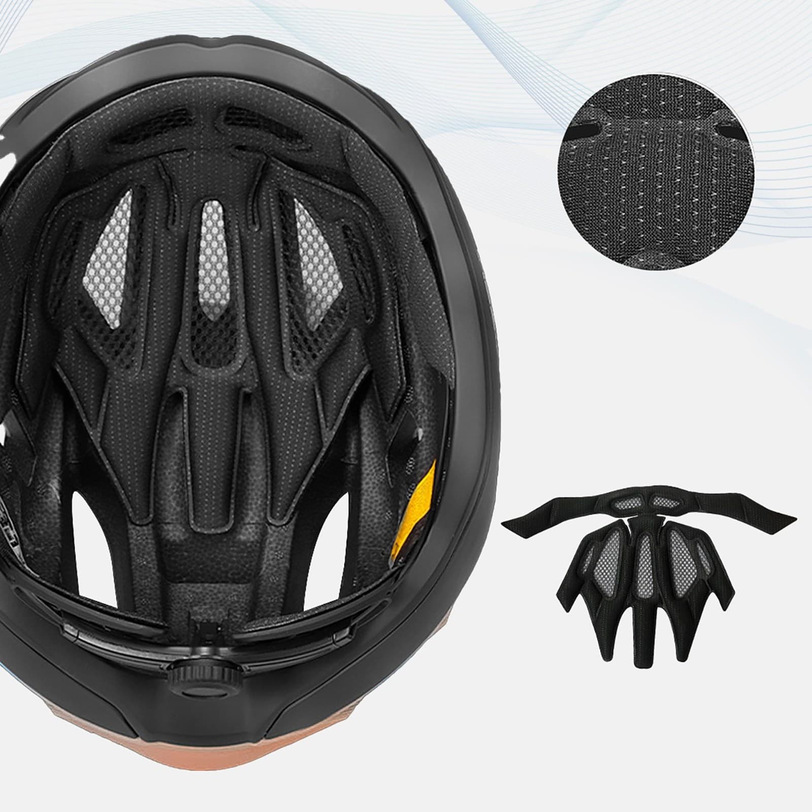 Kask rowerowy szosowy ultralekki 54-58 cm - taupe