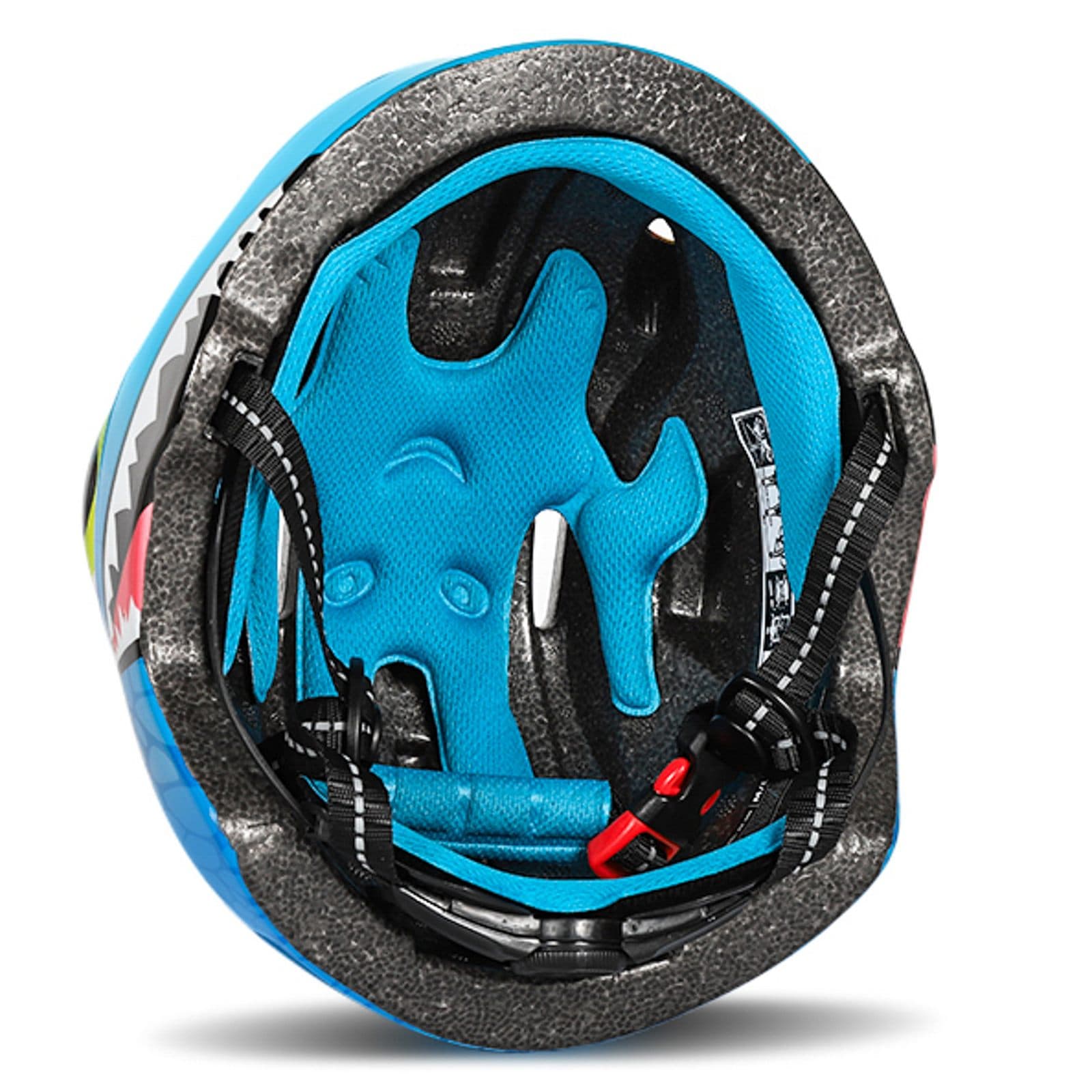 Kask rowerowy dziecięcy lekki 50-54 cm - niebieski smok
