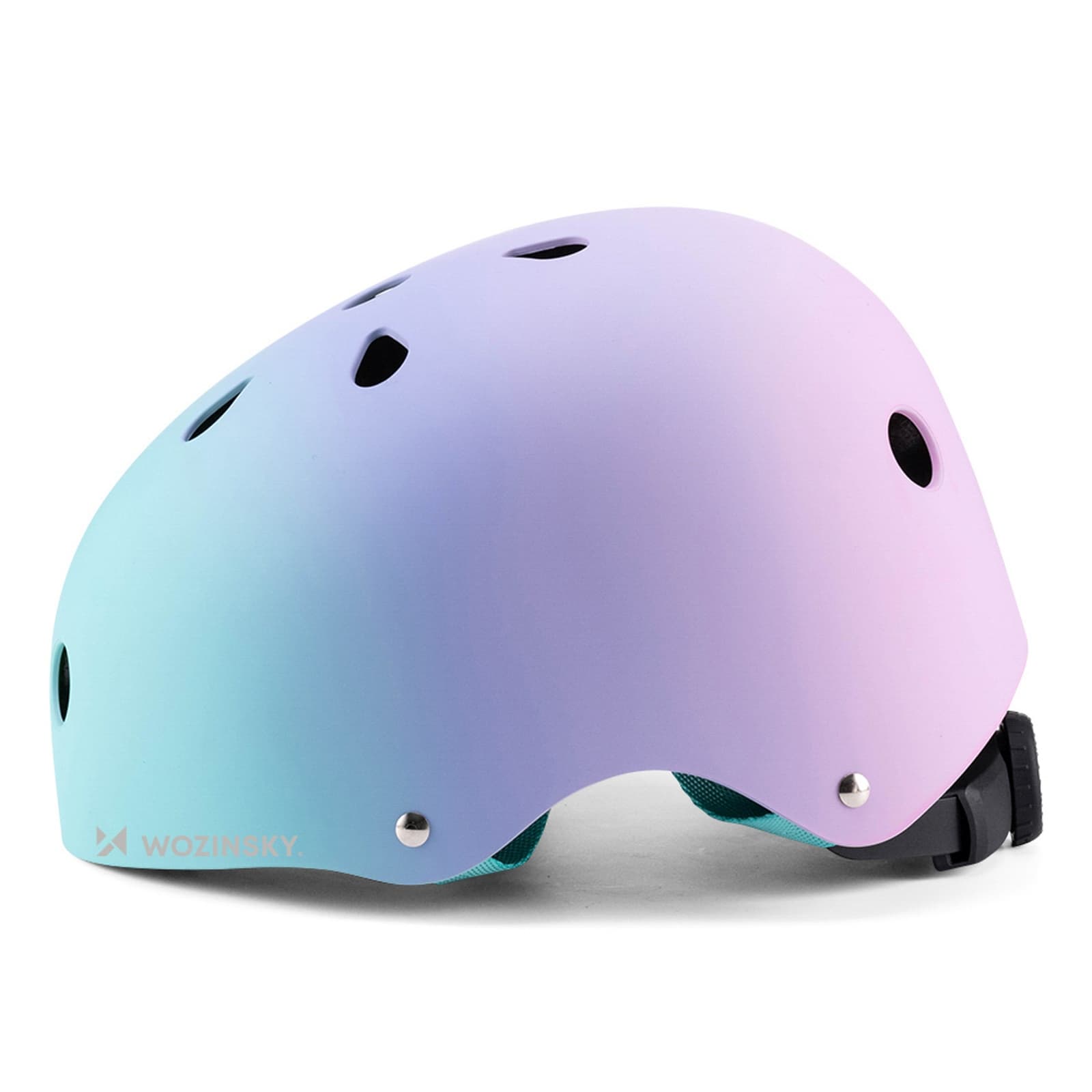 Kask rowerowy BMX hulajnoga 54-58 cm - gradient różowy