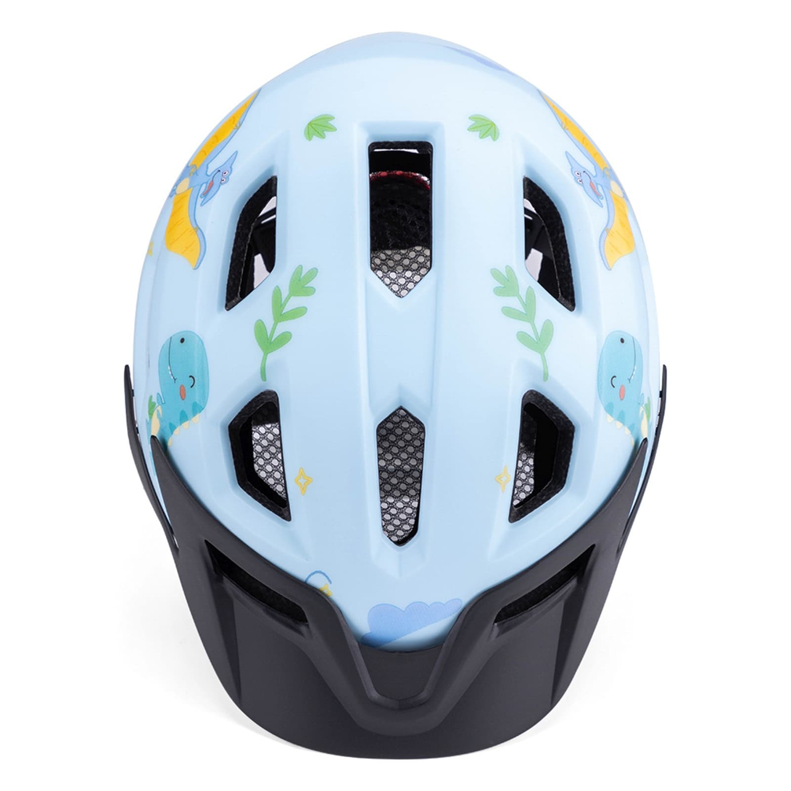 Kask rowerowy dziecięcy MTB z odpinanym daszkiem 52-56 cm - jasnoniebieski