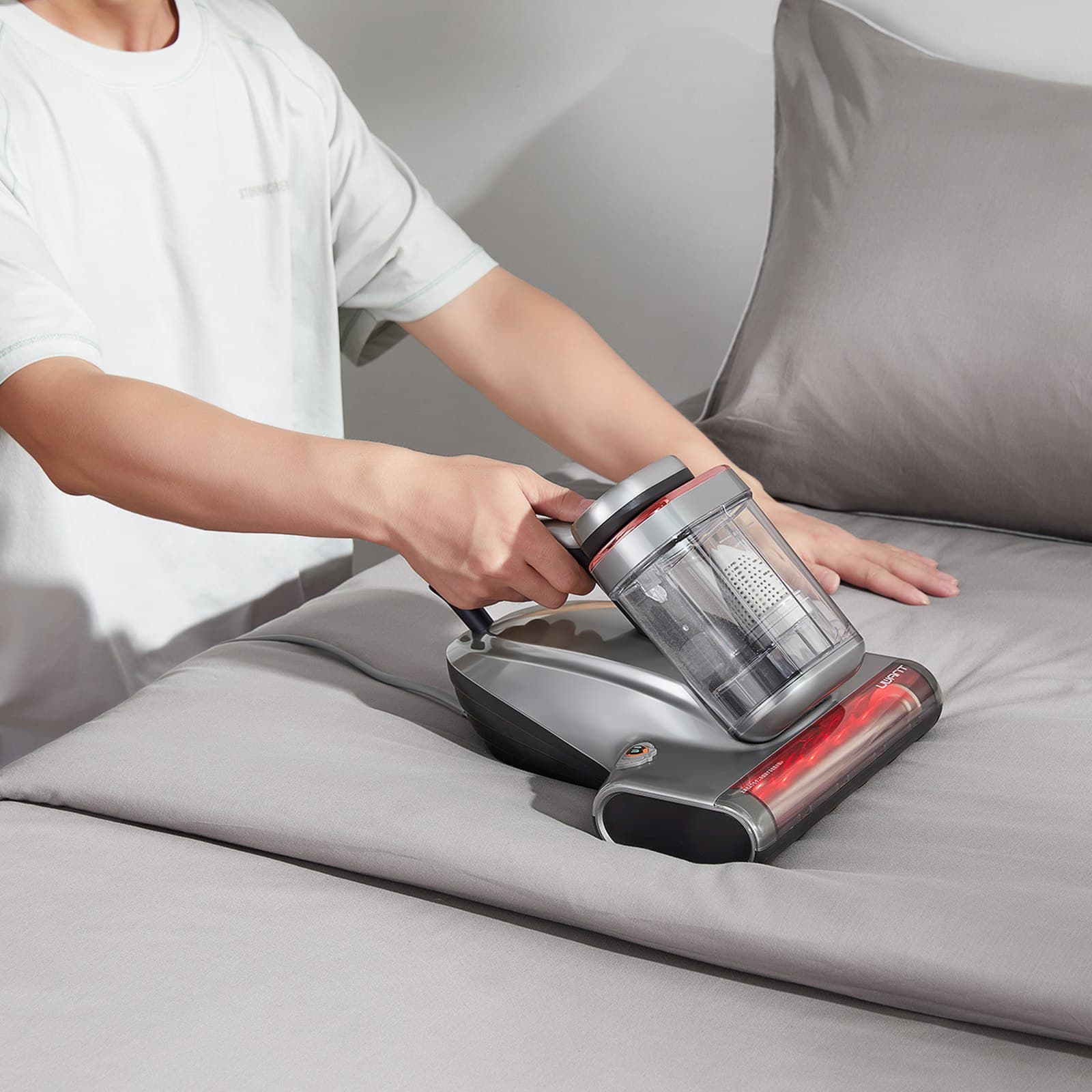 Odkurzacz do materacy usuwa kurz alergeny UWANT M700 - szary