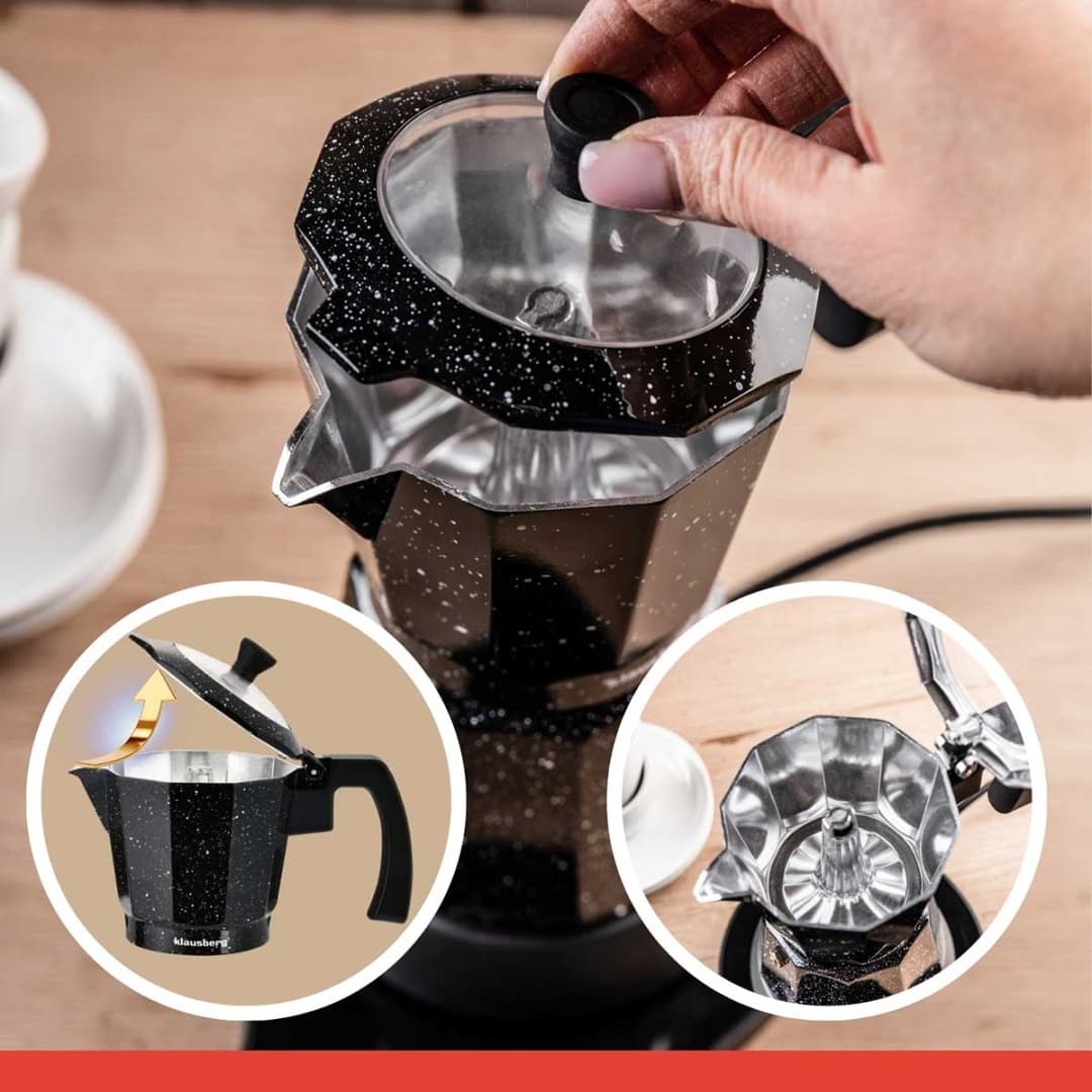 KAWIARKA ELEKTRYCZNA ESPRESSO 300ml KLAUSBERG KB-7998 500W