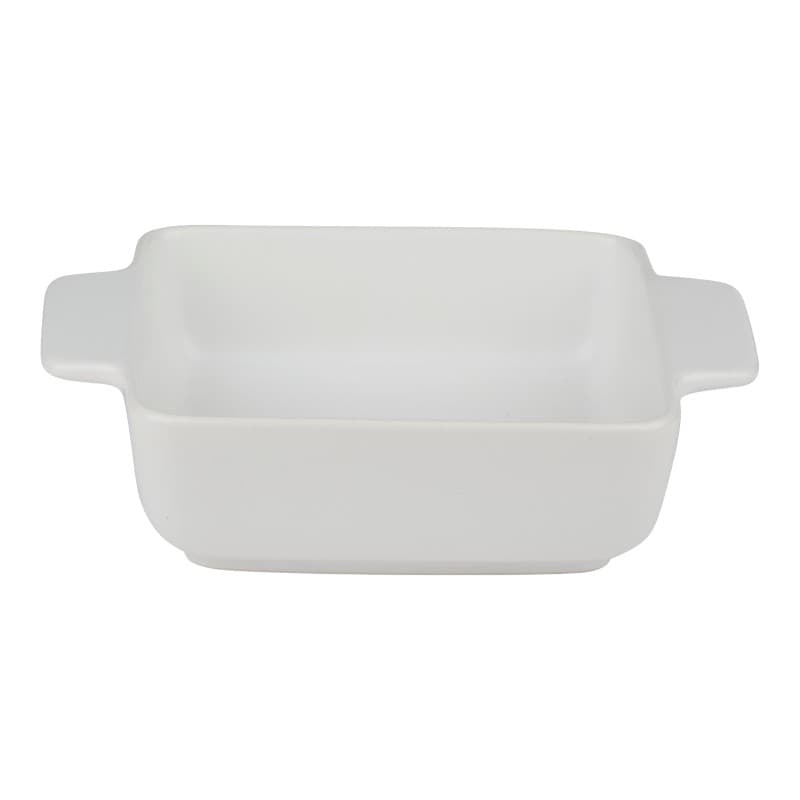 Ceramiczne naczynie żaroodporne do zapiekania kwadratowe biały
