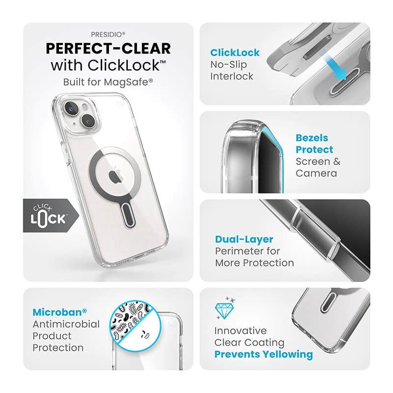 Etui iPhone 15 Plus przezroczyste Magsafe