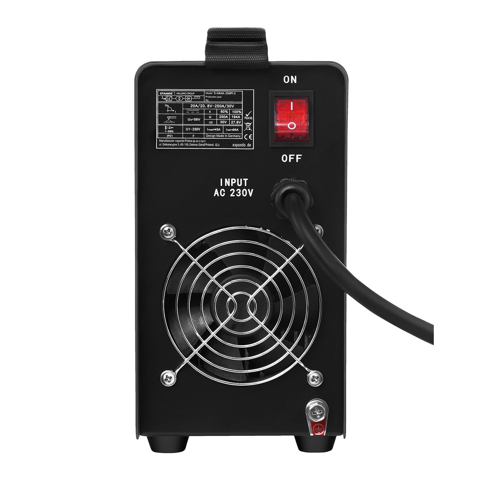 Kompaktowa niezawodna spawarka MMA Igbt z wyświetlaczem LED 250A 250PI.2