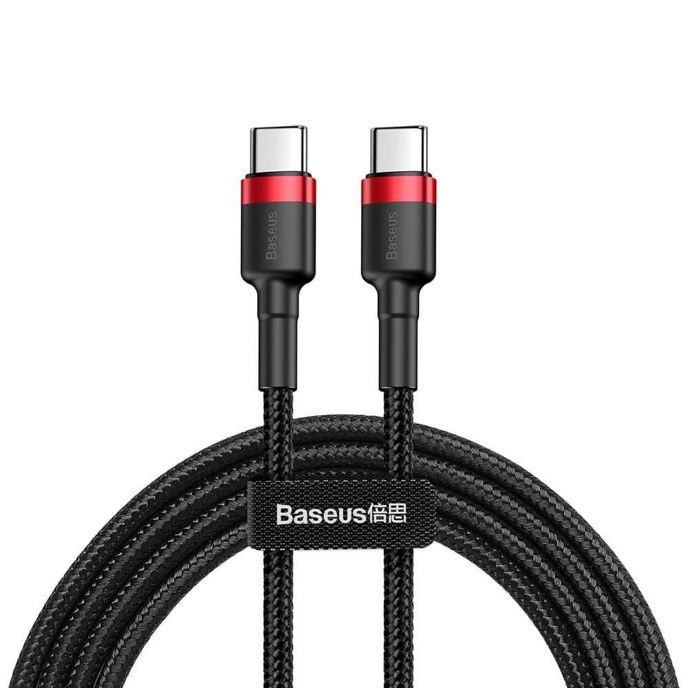 Kabel Wytrzymały elastyczny USB-C PD 2.0 60W 20V 3A QC3.0x1m czerwony