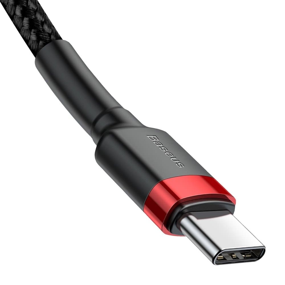 Kabel Wytrzymały elastyczny USB-C PD 2.0 60W 20V 3A QC3.0x1m czerwony
