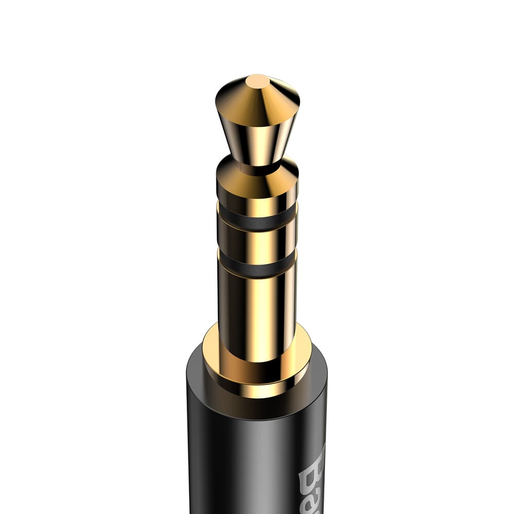 Kabel audio stereo przejścióka Aux 3.5mm Mini Jack USB-C 120cm czarny