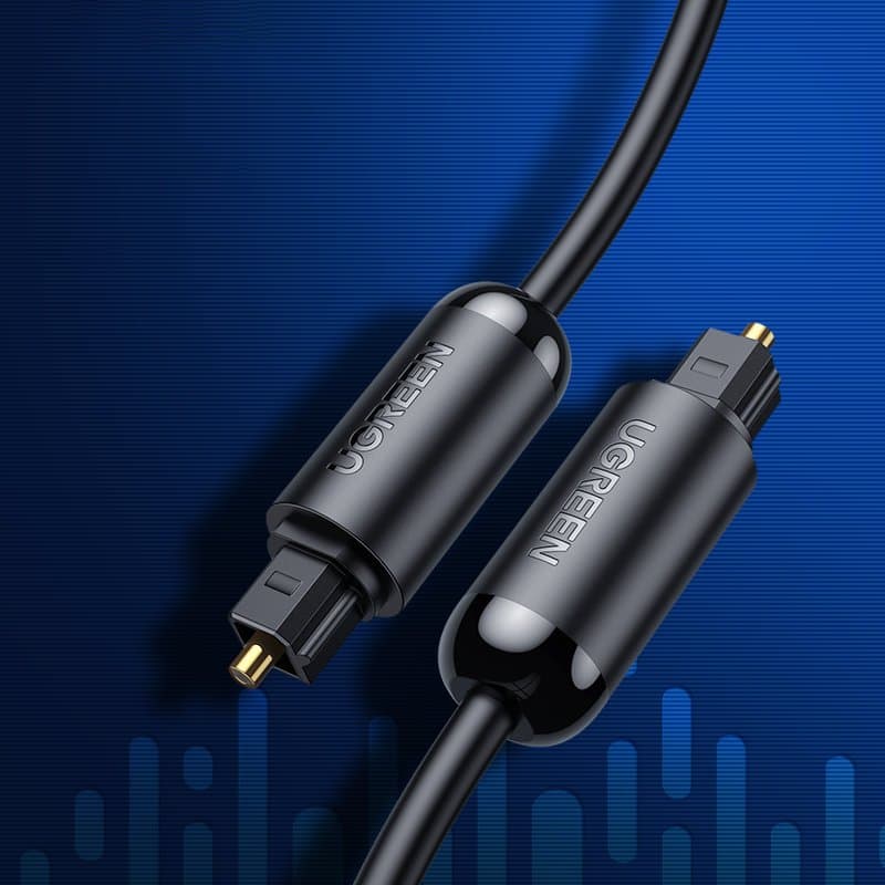 Kabel optyczny audio cyfrowy światłowód Toslink Spdif 1.5m szary