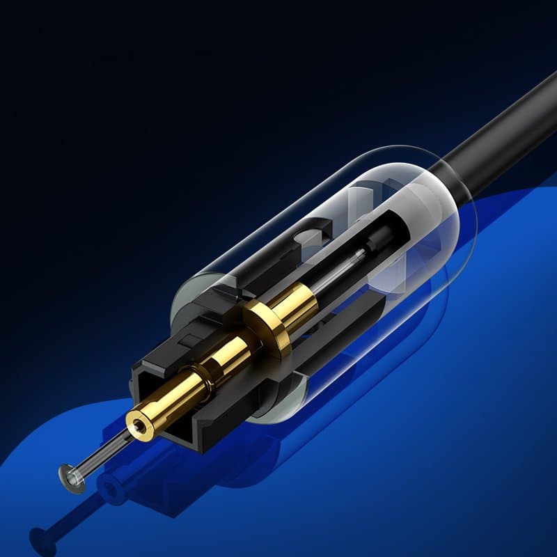Kabel optyczny audio cyfrowy światłowód Toslink Spdif 1.5m szary