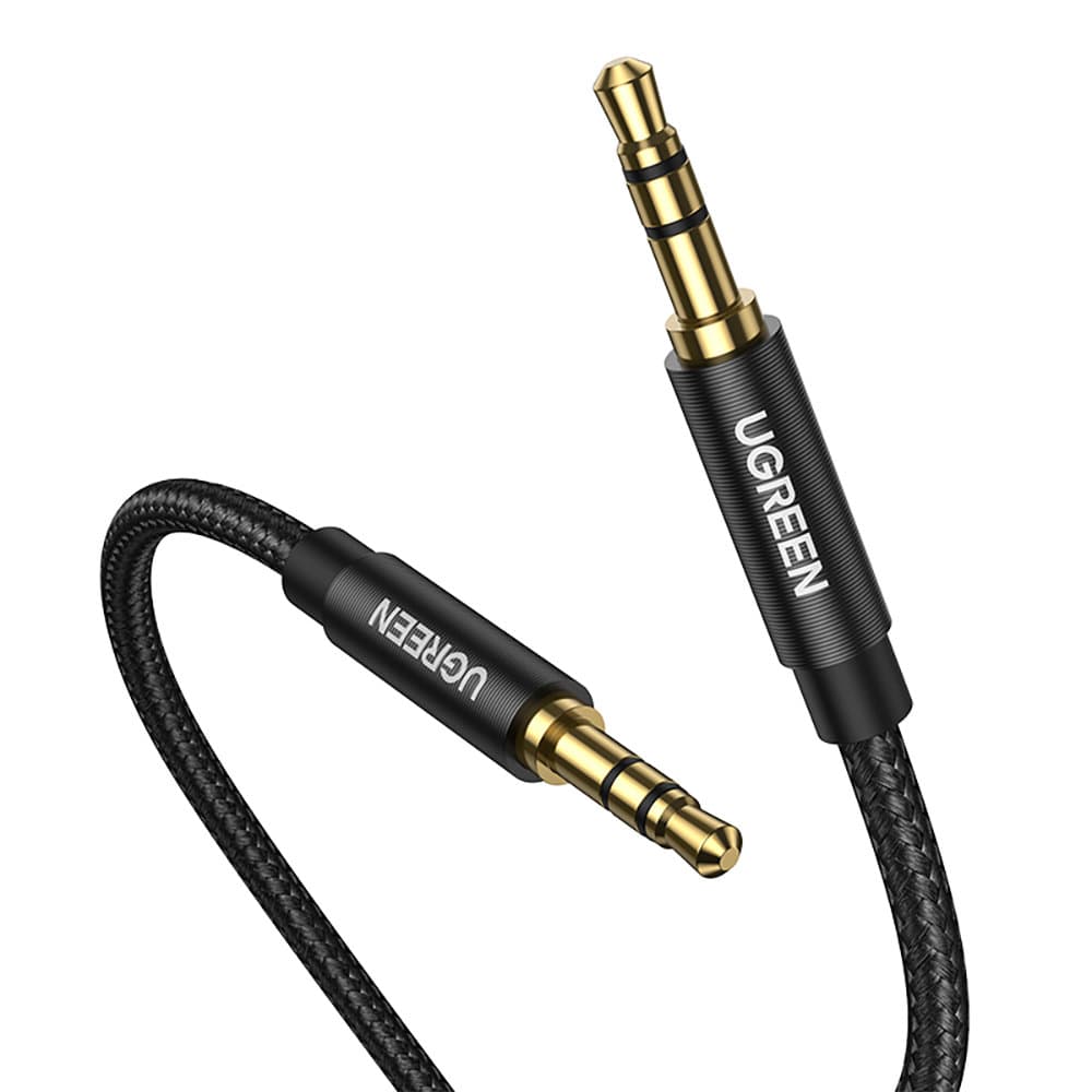 Kabel audio 2x mini jack 3.5mm 2m czarny