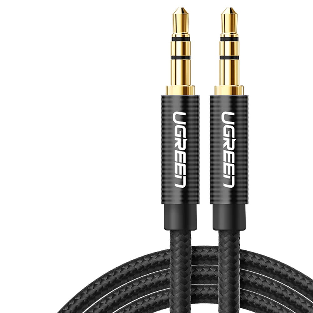 Kabel audio 2x mini jack 3.5mm 2m czarny