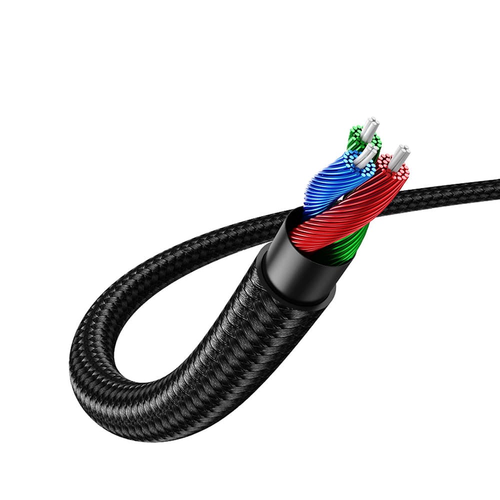 Kabel audio 2x mini jack 3.5mm 2m czarny