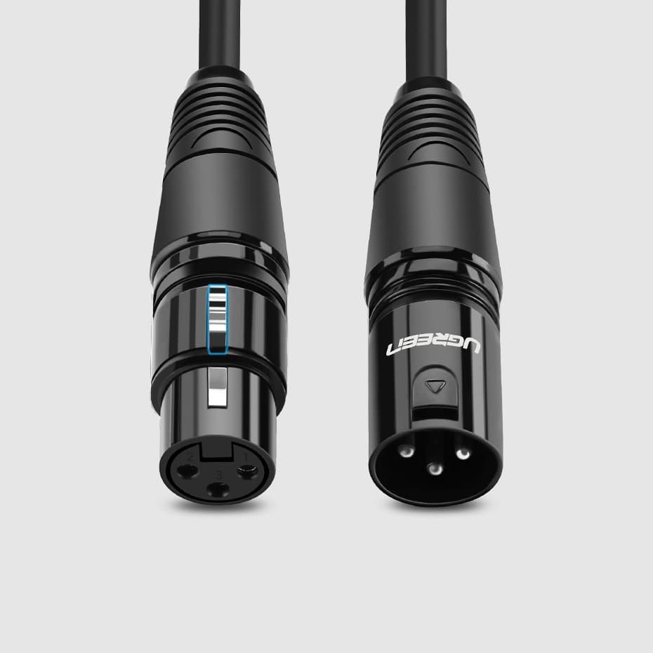 Przedłużacz kabla przewodu audio do mikrofonu Xlr 2m czarny