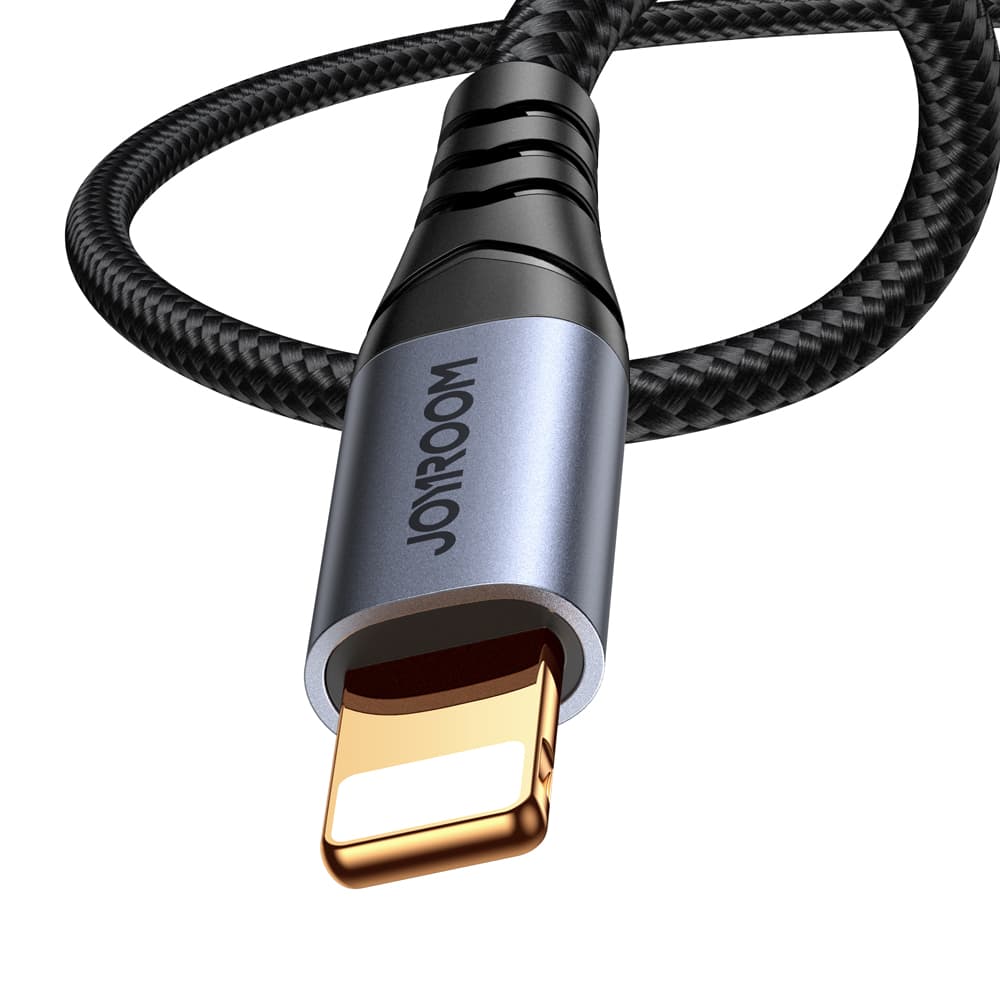 Kabel audio stereo iPhone iPad Aux 3.5mm mini jack Lightning 1.2m czarny