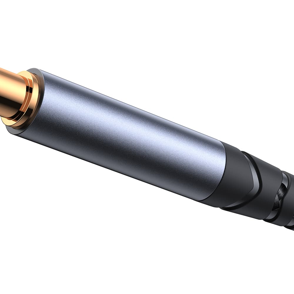 Kabel audio stereo iPhone iPad Aux 3.5mm mini jack Lightning 1.2m czarny