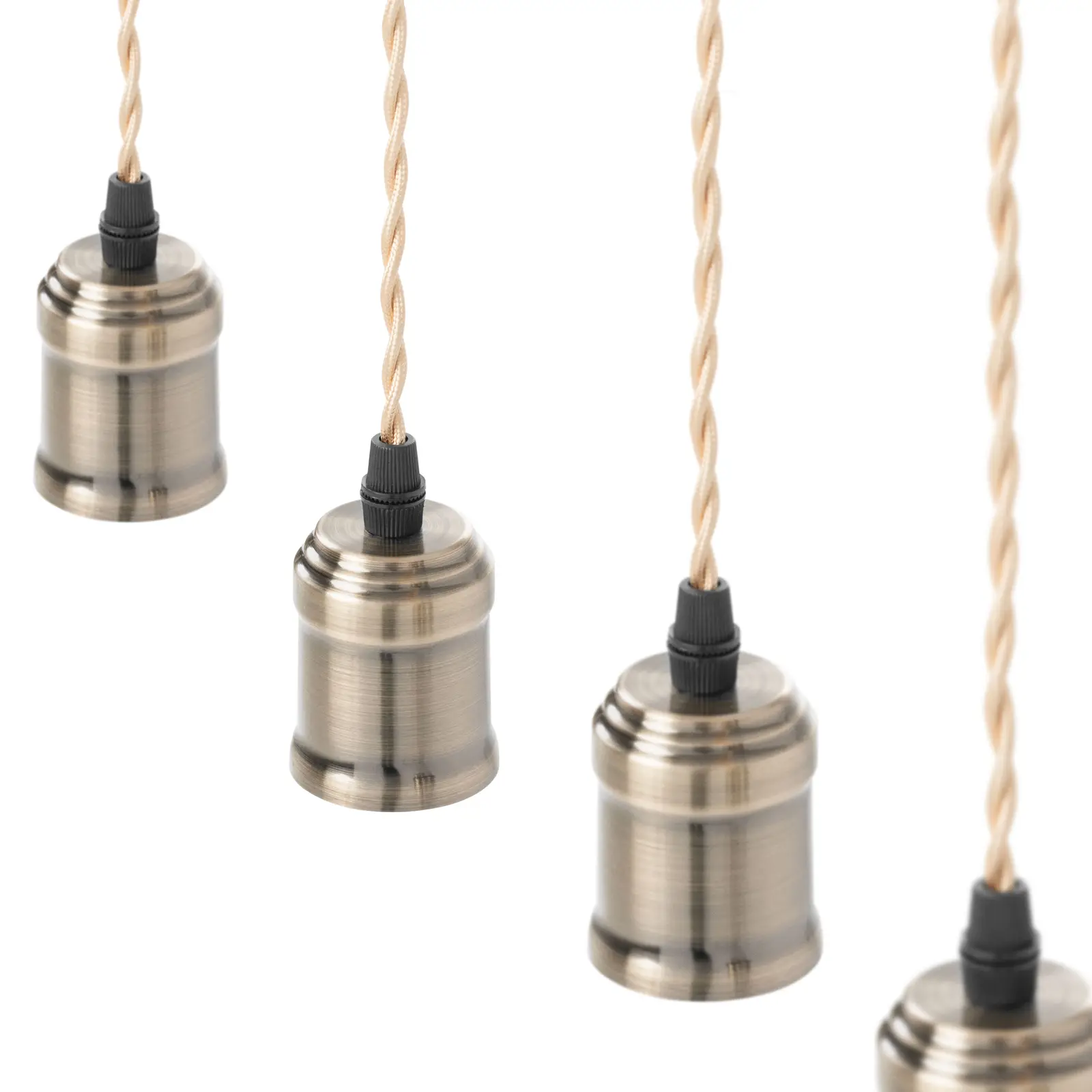 Lampa sufitowa wisząca Loft 6 punktowa E27 drewniana belka