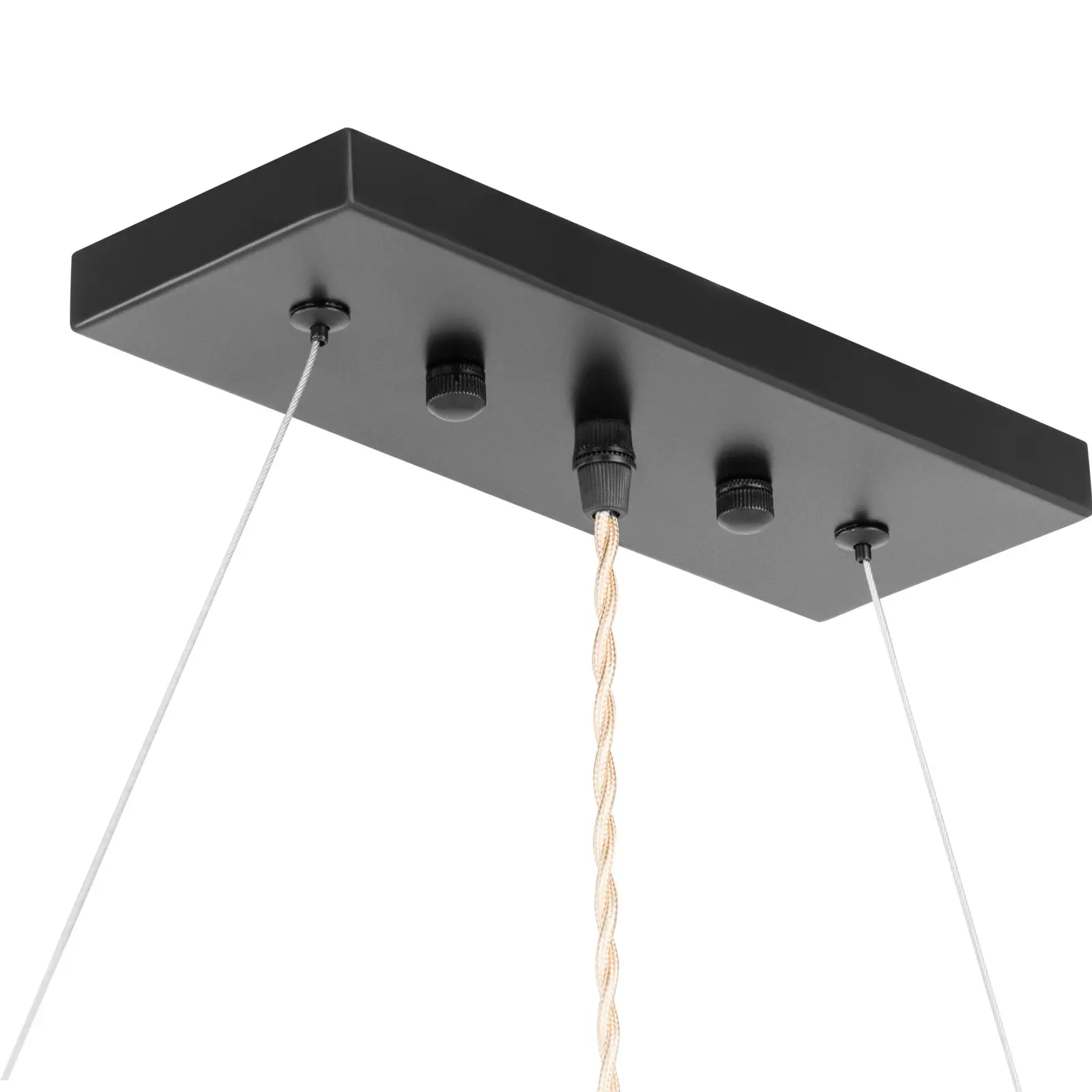 Lampa sufitowa wisząca Loft 6 punktowa E27 drewniana belka