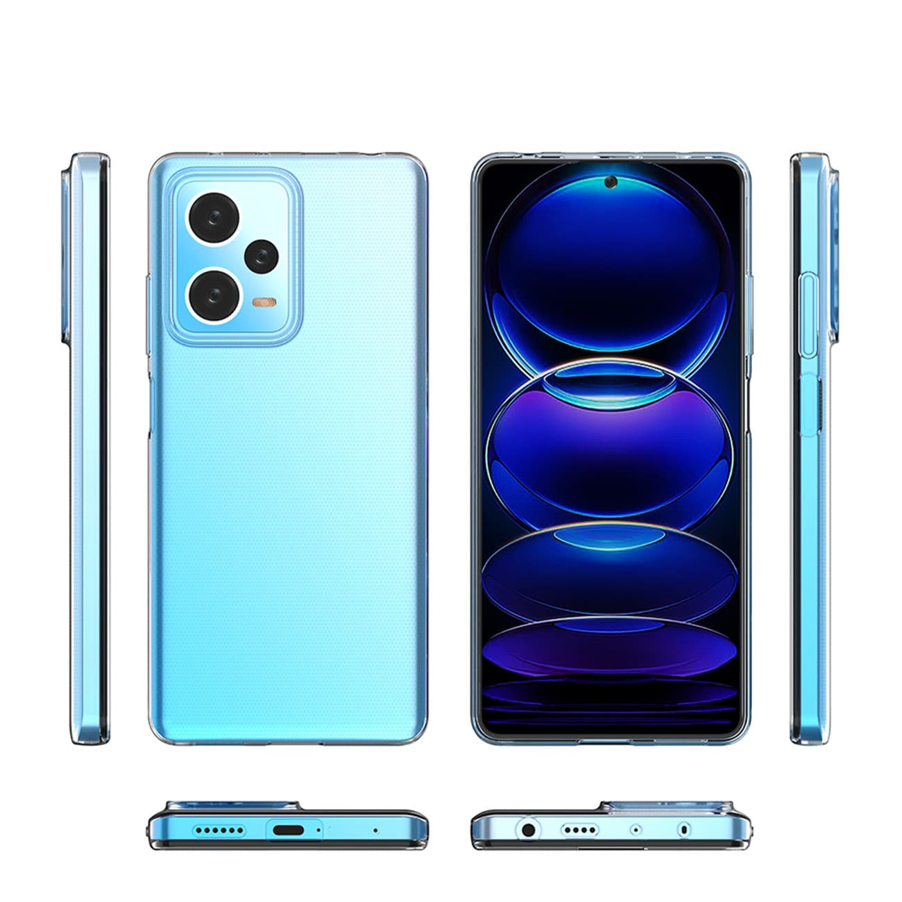 Etui Ultra cienkie pokrowiec 0.5mm Xiaomi Redmi Note 12 Pro przezroczysty