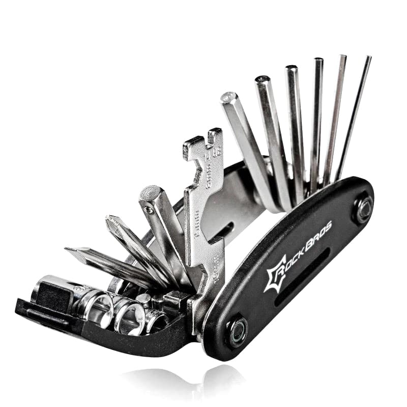16w1 Narzędzie wielofunkcyjne MultiTool do naprawy rowerów czarne