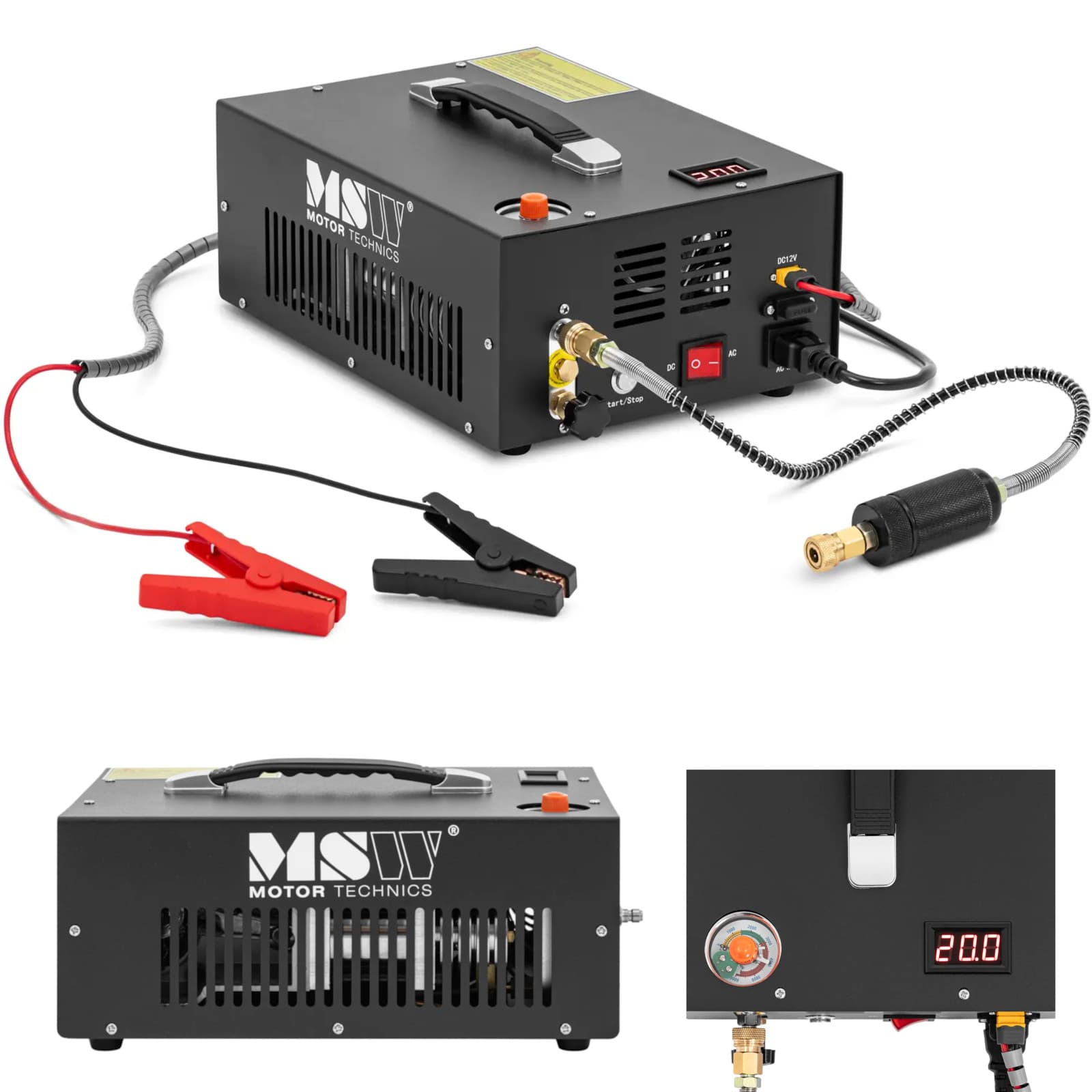 Kompresor sprężonego powietrza Pcp 300bar 12 350W