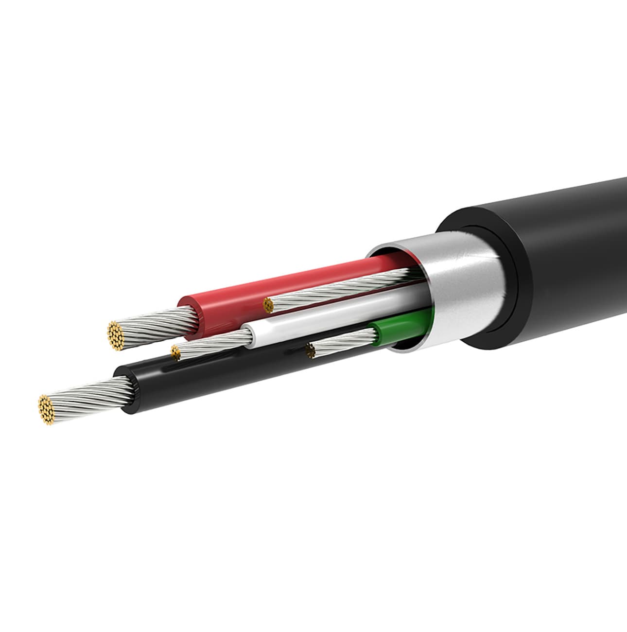 Adapter przejściówka mini USB-B męski USB-A żeński Otg 10cm szary