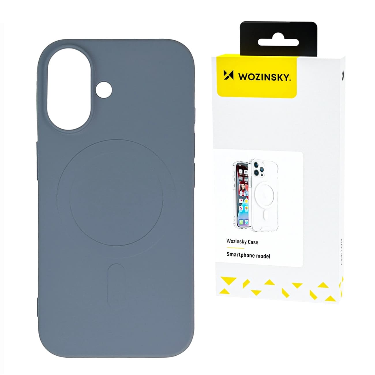 Etui silikonowe magnetyczne na Samsung Galaxy S25 Magsafe szare