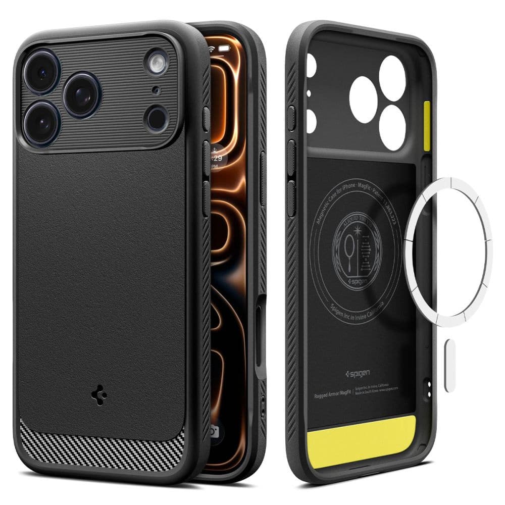 Etui na iPhone 17 Pro Mat pancerne Mag MagSafe czarny