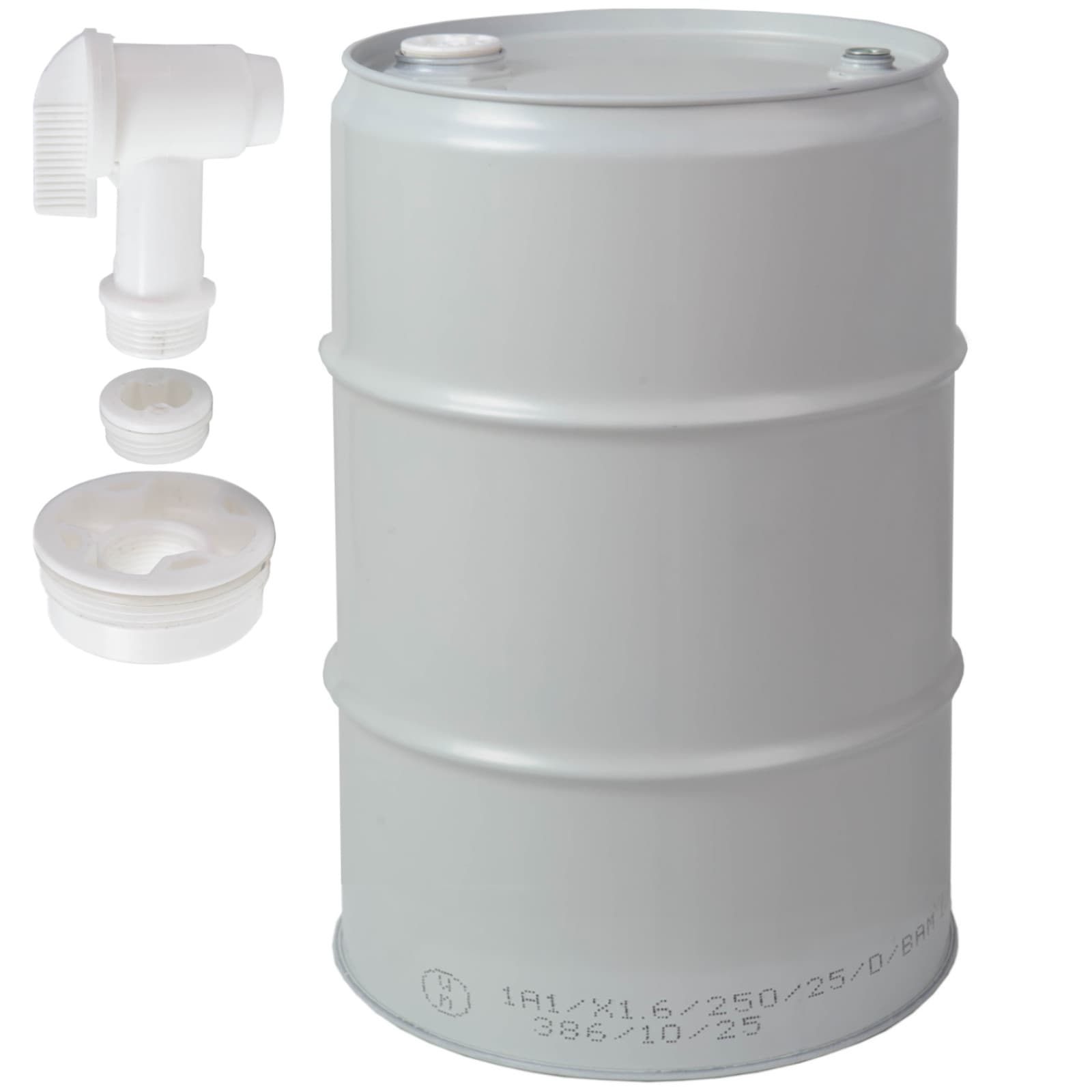 Beczka stalowa metalowa TH 60L korki 2 3